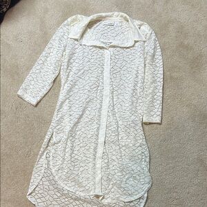 Attitudes by Renee Ivory Lace Top